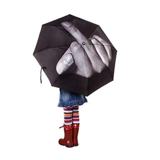 Creative Cool Middle Finger Umbrella Parasol