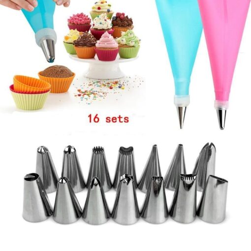 16 PCS Pastry Nozzles Set