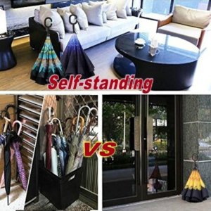 Double Layer Reverse Folding Umbrella selfstanding