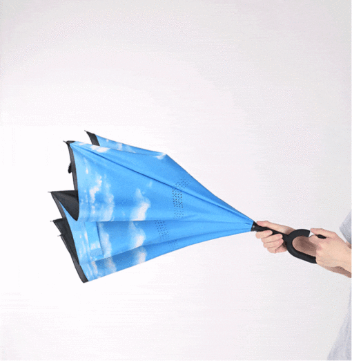 Double Layer Reverse Folding Umbrella