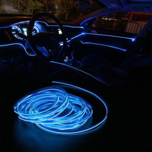 Car Neon Light Décor Lamp sky-blue