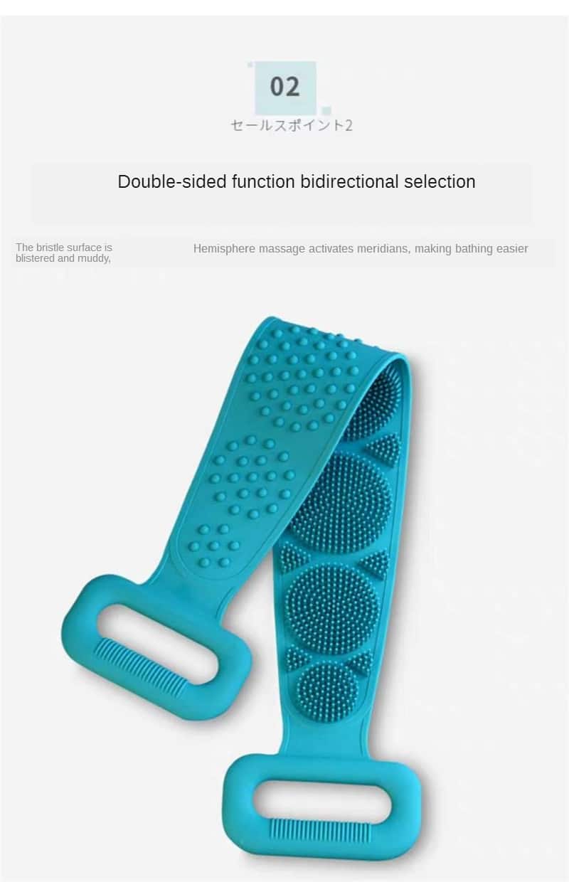 Magic Silicone Brushes Bath Towels Rubbing Back Mud Peeling Body Massage Shower Extended Scrubber Skin Clean Shower Brushes