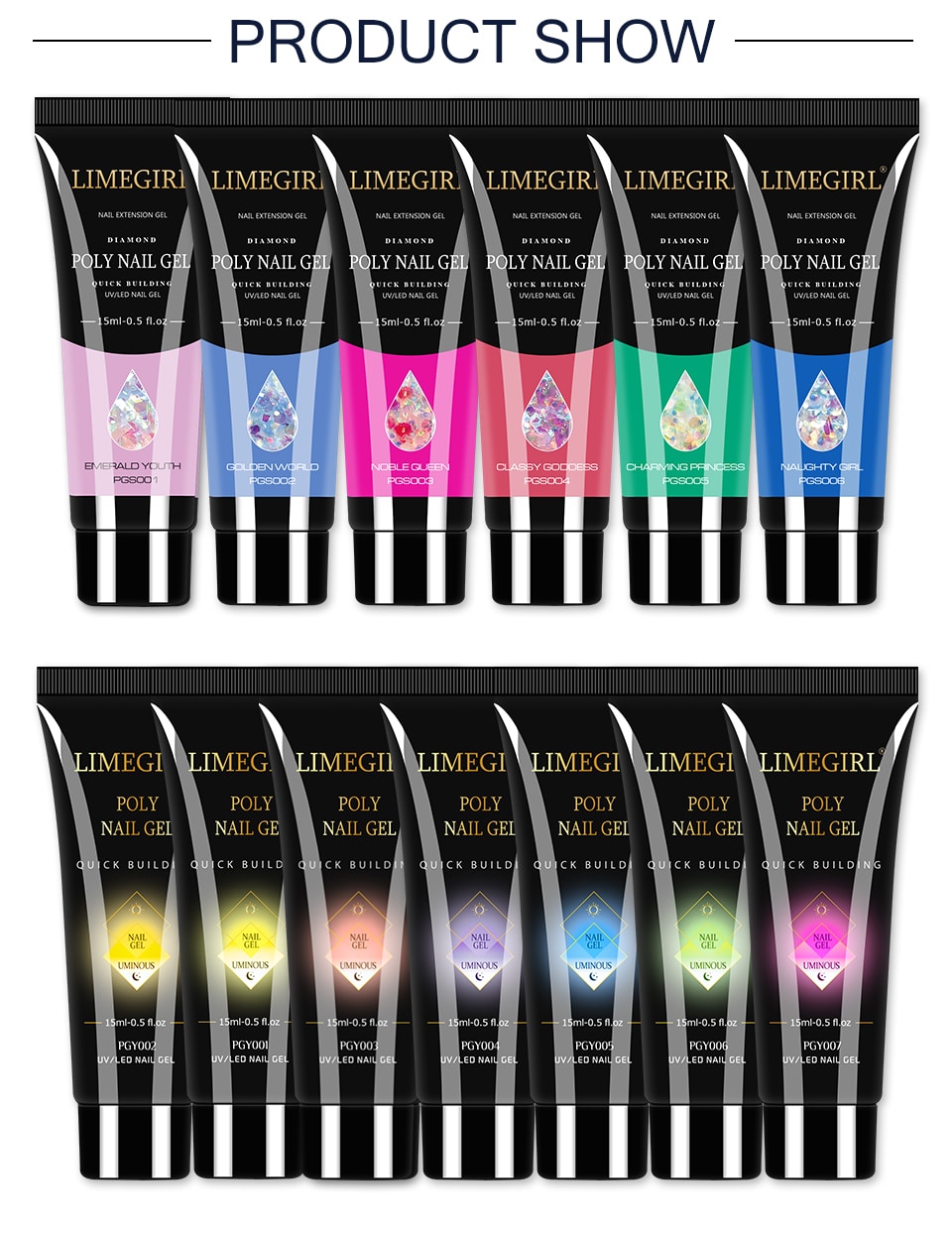polygel nail kit product show